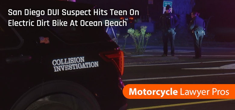 San Diego DUI Suspect Hits Teen On Electric Dirt Bike At Ocean Beach