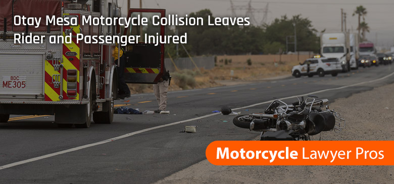 Otay Mesa Motorcycle Collision Leaves Rider and Passenger Injured
