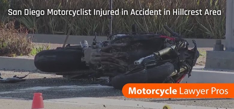 San Diego Motorcyclist Injured in Accident in Hillcrest Area