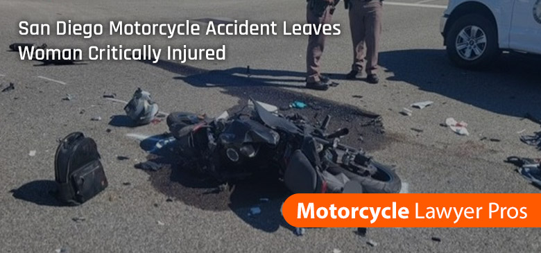 San Diego Motorcycle Accident Leaves Woman Critically Injured