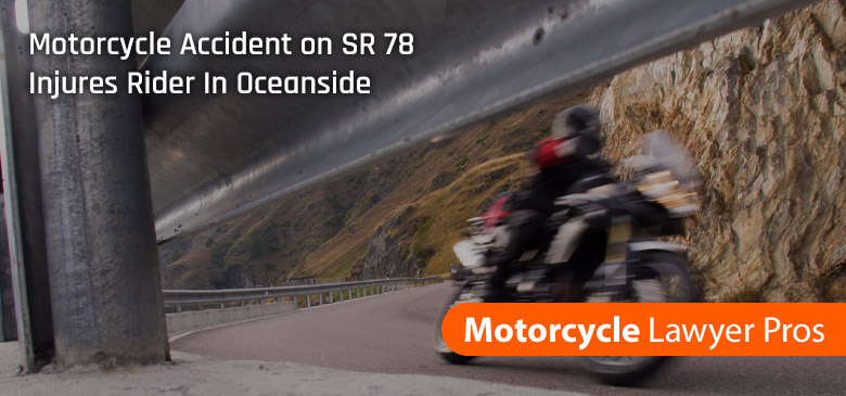 Oceanside Motorcycle Accident on State Route 78; Rider Injured